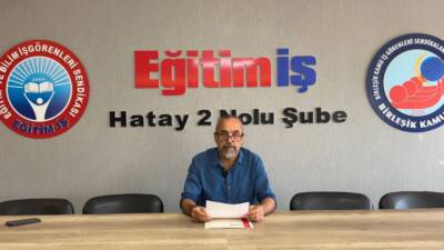 Eğitim İş Hatay 2 Nolu Şube Başkanı Hasan Kuş, Cumhuriyetin