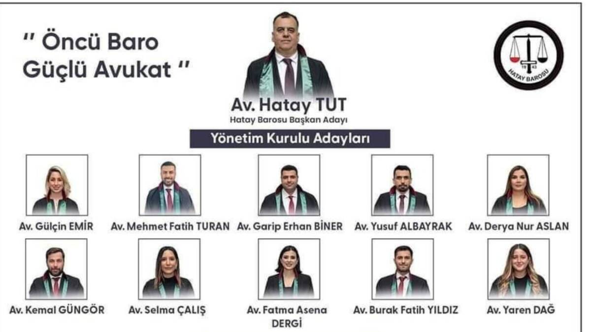 Hatay Barosu’nun Yeni Başkanı Hatay Tut oldu