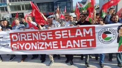 &nbsp; Hatay, Mersin ve Osmaniye’de, İsrail’in Filistin’i işgalinin birinci yılı