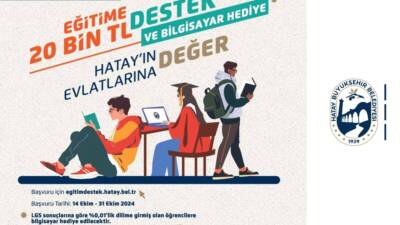 Hatay Büyükşehir Belediyesi (HBB), gençlere ve eğitime yönelik hizmetlerine devam