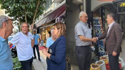 Hatay CHP Milletvekilleri Nermin Yıldırım Kara ve Servet Mullaoğlu, ayrı