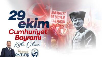 Hatay Büyükşehir Belediye Başkanı Mehmet Öntürk, Cumhuriyetimizin 101. yıl dönümünde