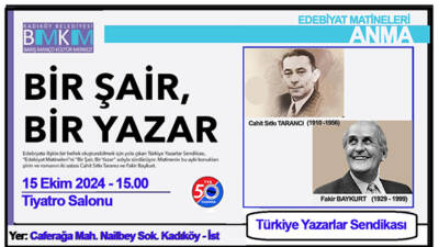 Türkiye Yazarlar Sendikası (TYS), kuruluşunun 50. yılı şerefine düzenlediği “Edebiyat