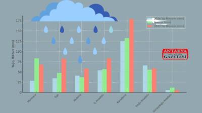 &nbsp; Türkiye’de yaz mevsiminde yağışların uzun yıllar ortalamasına göre yüzde