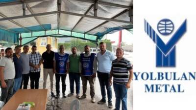 Hatay Dörtyol’da faaliyet gösteren Yolbulan Metal işçileri, toplu iş sözleşmesi