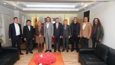 Defne Belediye Başkanı Halil İbrahim Özgün, Veteriner Odası Başkanı Yahya