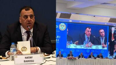 Hatay Baro Başkanı Av. Hatay Tut, Ankara’daki Türkiye Barolar Birliği