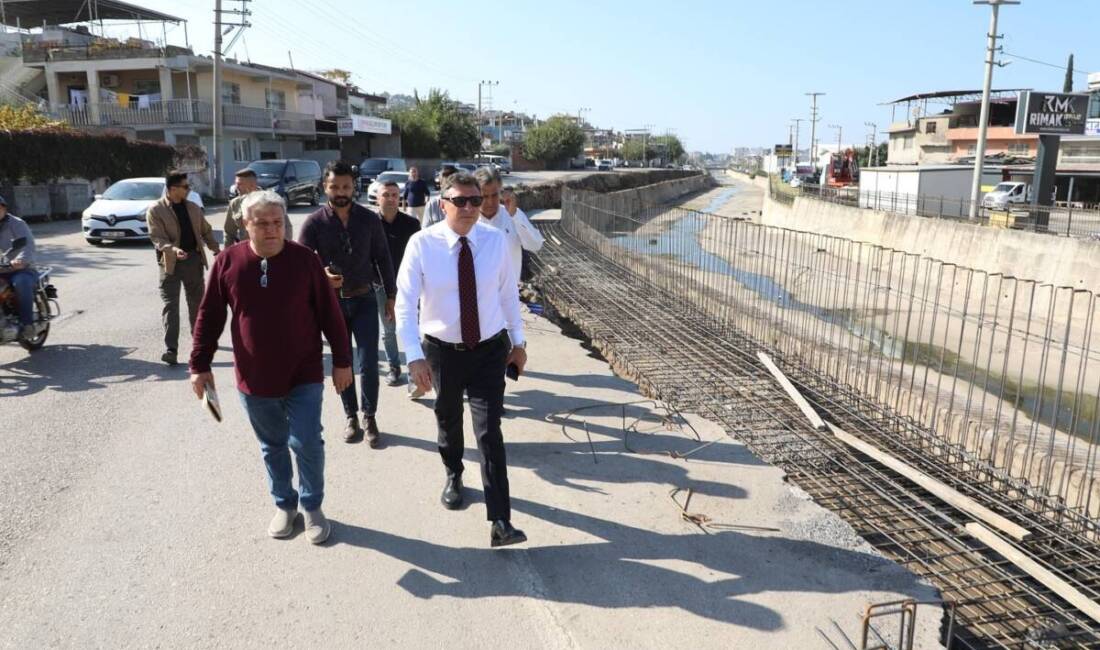 Dönmez, İskenderun Feyezan Kanalı İçin Çalışmaları İnceledi