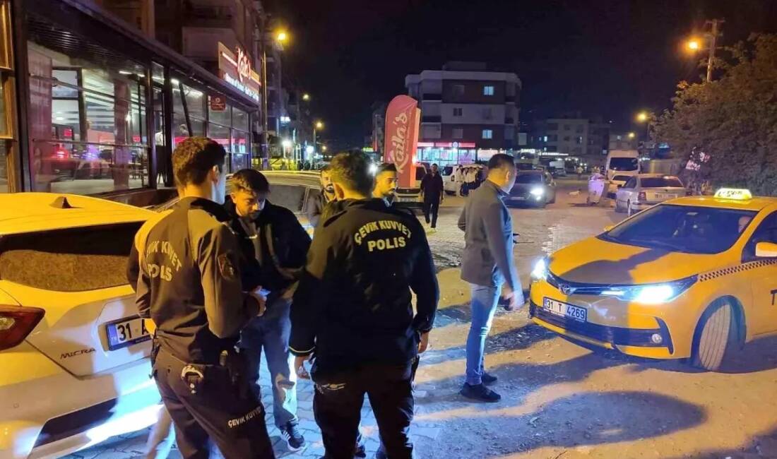 Hatay’ın İskenderun ilçesinde, gece