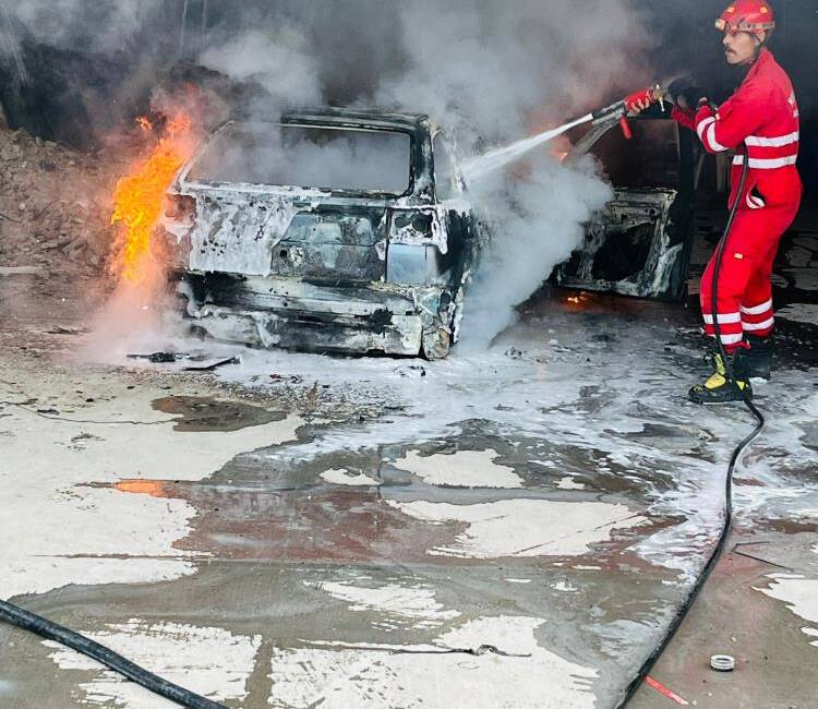 Antakya’da bakım esnasında alev