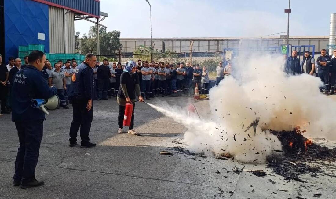 Hatay İtfaiyesi, İskenderun’daki fabrikada