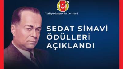 Türkiye Gazeteciler Cemiyeti (TGC) tarafından bu yıl 48’incisi düzenlenen Sedat