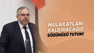 Saadet Partisi Milletvekili Necmettin Çalışkan, TBMM’de yaptığı konuşmada, mülakat mağduriyetlerine