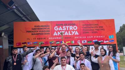 Antalya’da düzenlenen GASTROANTALYA Uluslararası Gastronomi ve Mutfak Yıldızları Buluşması, 25’ten