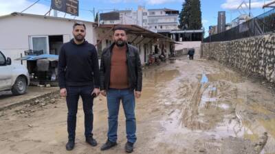 Hatay’ın Defne ilçesinde deprem sonrası esnafa destek amacıyla kurulan Lazkiye