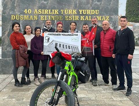 Antakya’dan Anıtkabir’e Bisikletle Yolculuk Başladı