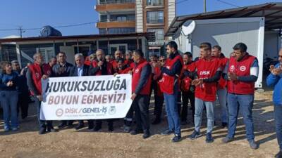 DİSK/Genel-İş Sendikası Hatay Şube Başkanı Mehmet Emin Doğruel, gözaltına alınan