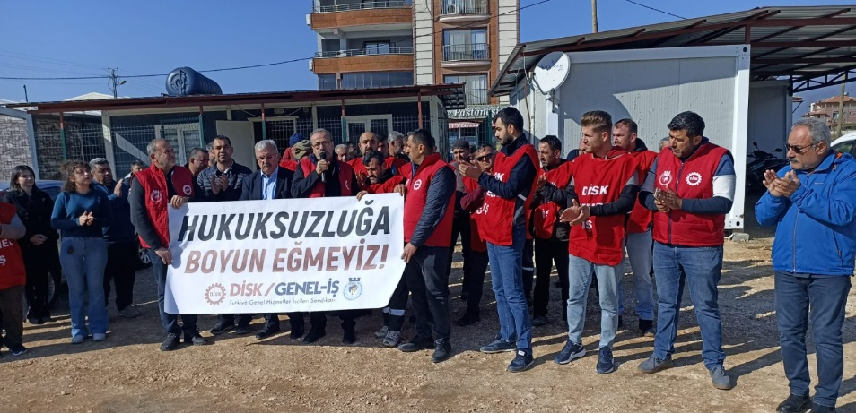 DİSK/Genel-İş Sendikası Hatay Şube Başkanı Mehmet Emin Doğruel, gözaltına alınan