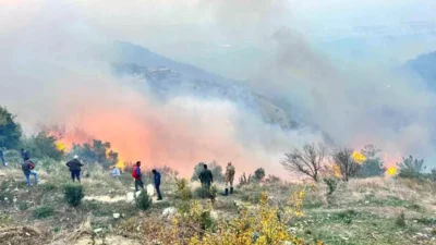 Hatay’ın Arsuz ilçesinde geçtiğimiz gün sabah saatlerinde başlayan orman yangını,