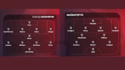 Trendyol Süper Lig’in 12. haftasında Hatayspor, kendi sahasında Gaziantep FK'yı