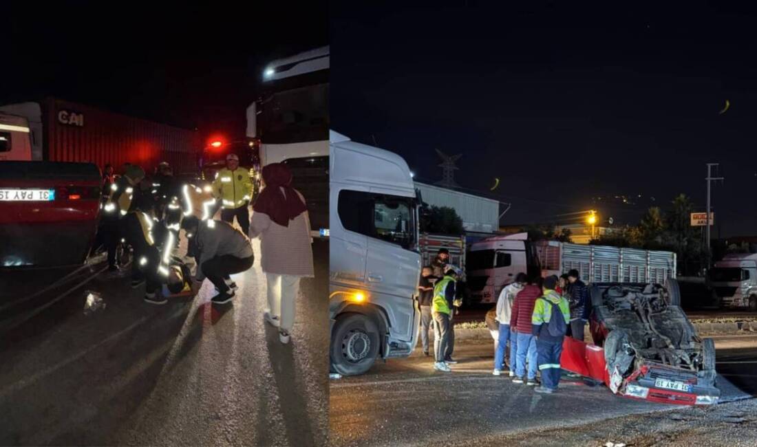 Hatay’ın Dörtyol ilçesinde, sürücüsünün