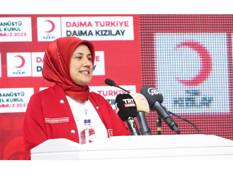 Türk Kızılay Genel Başkanı Fatma Meriç Yılmaz, ülke genelinde günlük