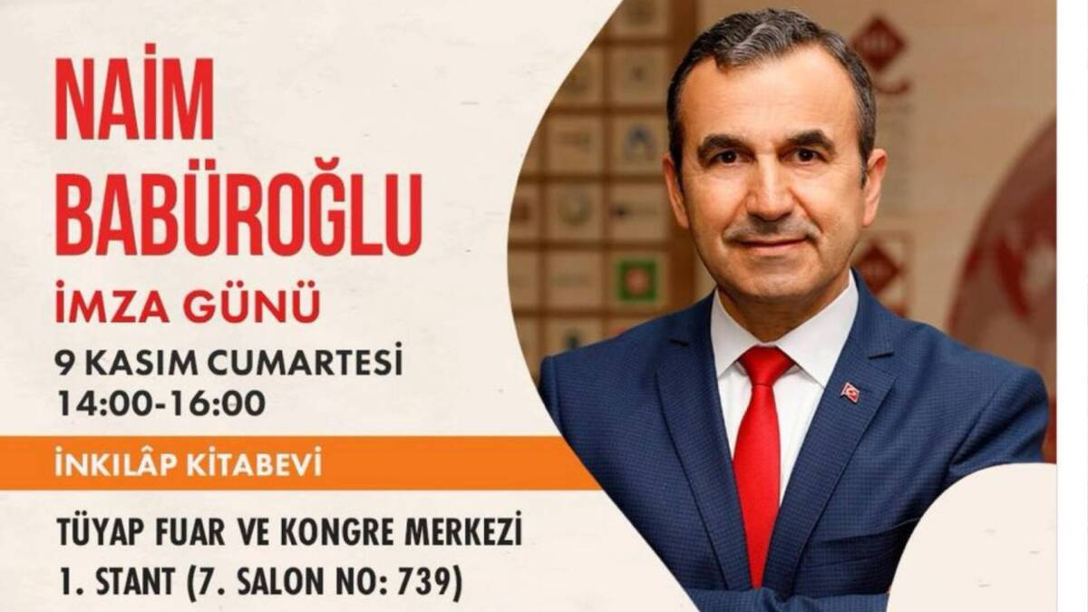 Naim Babüroğlu TÜYAP Kitap Fuarında