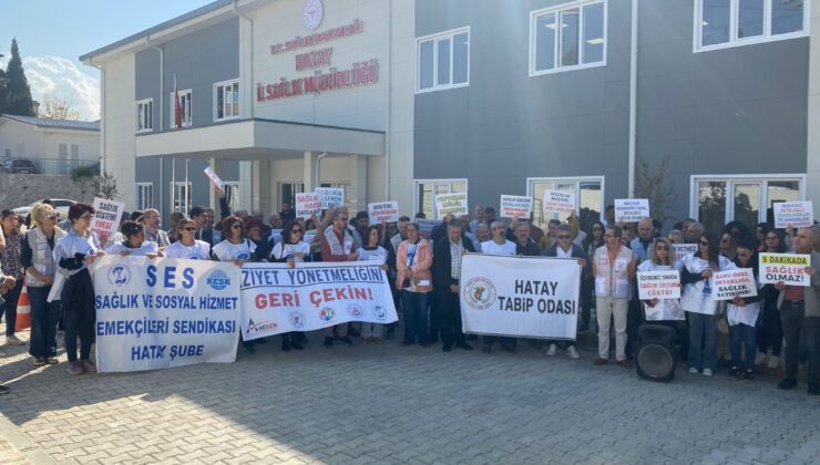 Hatay’da Sağlık Çalışanları Yönetmeliğe Karşı Ayağa Kalktı