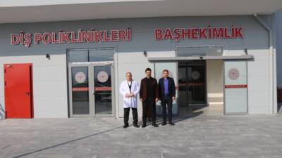 Altınözü Kaymakamı Mehmet Sert, yapımı tamamlanarak hasta kabulüne başlayan 120