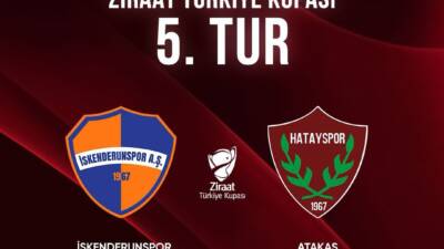 Ziraat Türkiye Kupası’nda derbi heyecanı yaşanacak! Hatayspor ve İskenderunspor, 5.