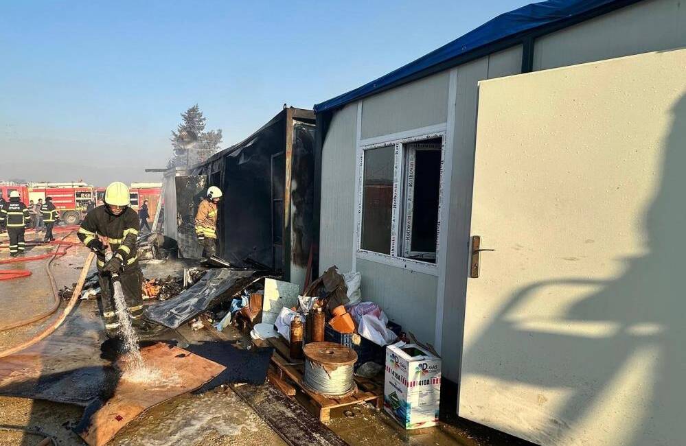 Hatay’ın Defne ilçesinde şantiye