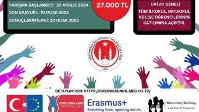 İskenderun Kız Anadolu İmam Hatip Lisesi'nin koordinatörlüğünde düzenlenen Demokrasi İnşası