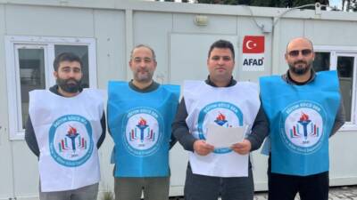 Eğitim Gücü Sen Hatay İl Başkanı Halil Mart, eğitim çalışanlarının