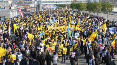 “Ankara Tandoğan Meydanı’nda düzenlenen ‘Geçinemiyoruz’ mitingi, emekçi ve emeklilerin taleplerini