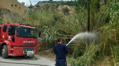 Hatay’ın Samandağ ilçesine bağlı Kapısuyu Mahallesi’nde elektrik tellerinin temasından kaynaklanan
