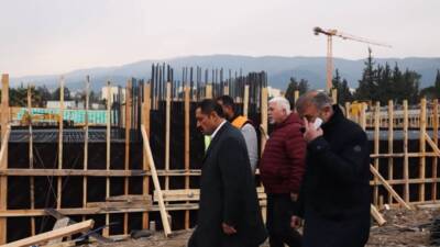 Antakya İlçesi Derince Mahallesi’nde hızla devam eden 1000 kişilik öğrenci