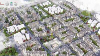 Defne ilçesindeki Armutlu ve Çekmece mahallelerinde TOKİ tarafından gerçekleştirilen konut