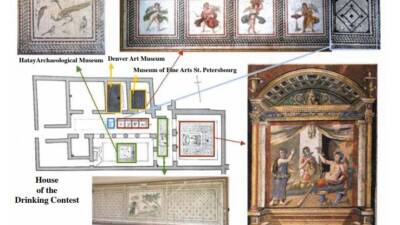 *) Antakya’dan götürülen Mozaikler, 29 farklı müze ve akademik kurumda