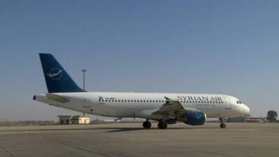 Suriye'nin başkenti Şam'da, uzun bir aradan sonra Şam Uluslararası Havalimanı