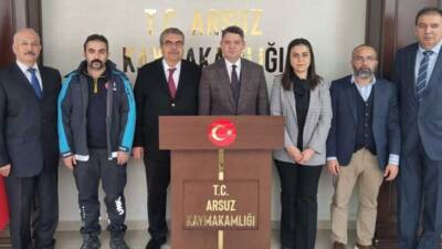 Hatay İl Sağlık Müdürü Dr. Sıtkı Sönmez, Arsuz Kaymakamı Hasan