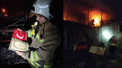 Hatay’ın Dörtyol ilçesinde Suriyeli bir ailenin evinde çıkan yangın, büyük