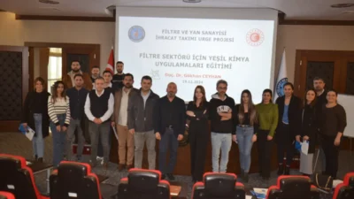 İskenderun’da filtre sektörü temsilcilerine yönelik düzenlenen eğitim seminerinde, yeşil kimya