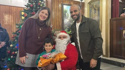 Hatay’ın İskenderun ilçesinde Aziz Corc Rum Ortodoks Kilisesi’nde düzenlenen Noel