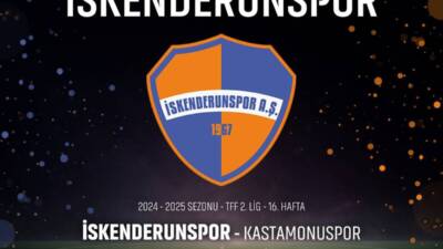 TFF 2. Lig temsilcimiz İskenderunspor, 16. hafta karşılaşmasında GMG Kastamonuspor