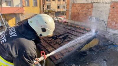 Hatay’ın Kırıkhan ilçesine bağlı Barbaros Mahallesi’nde, terkedilmiş bir binada meydana