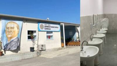 Hatay'ın Defne ilçesindeki Çekmece Yılmaz Nurlu İlköğretim Okulu’nda hijyen sorunu