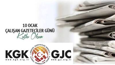 Küresel Gazeteciler Konseyi (KGK) 10 Ocak Çalışan Gazeteciler Günü dolayısıyla