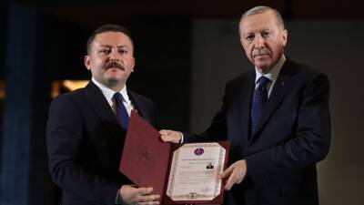 Cumhurbaşkanı Recep Tayyip Erdoğan, Cumhurbaşkanlığı Külliyesi’nde düzenlenen “İdareciler Günü” programında