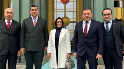 Hatay Sanayici ve İş İnsanları Derneği (HASİAD) heyeti, Ankara'da Cumhurbaşkanı