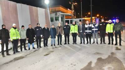 Belen Kaymakamı Mahmut Sami Yılmaz ve Belediye Başkanı İbrahim Gül,